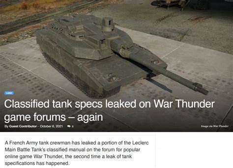 War Thunder players leak military documents on forums, again